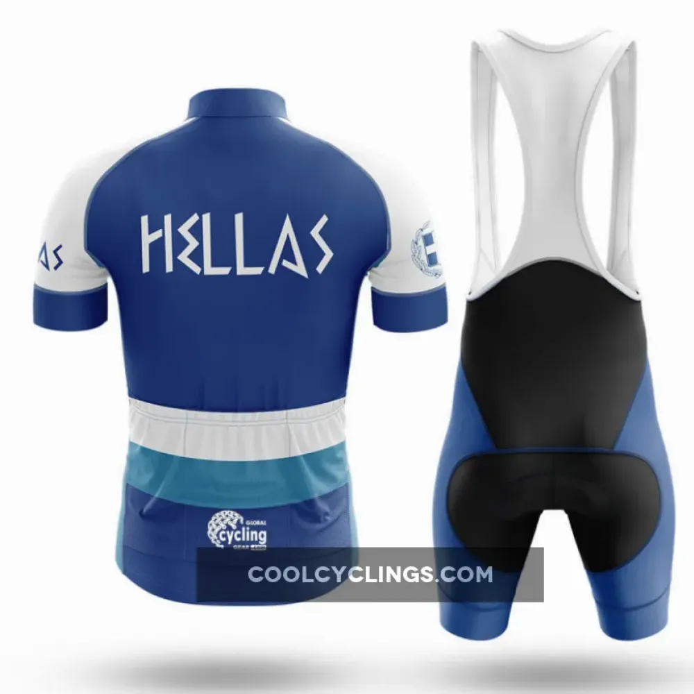 Cycling Bibs Hellas Blue/Black/White