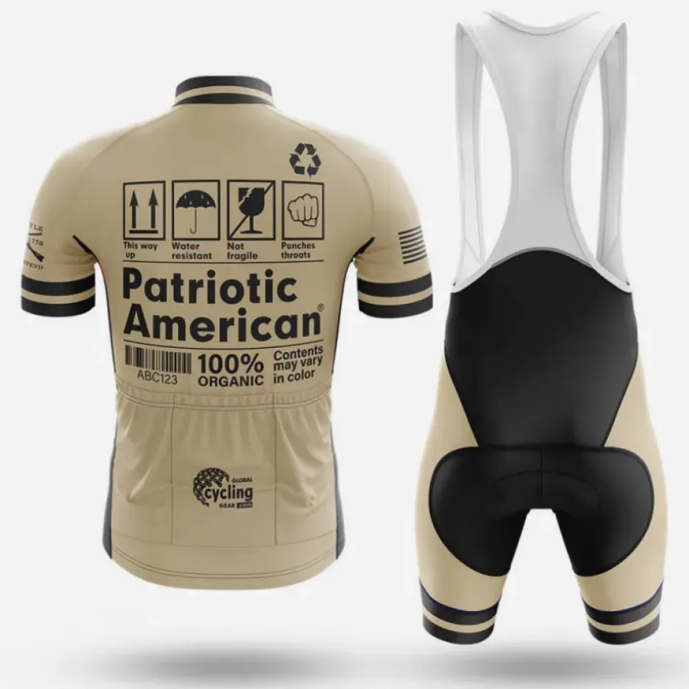 Grunt Style Patriotic American Cycling Kit Tan/Black/White