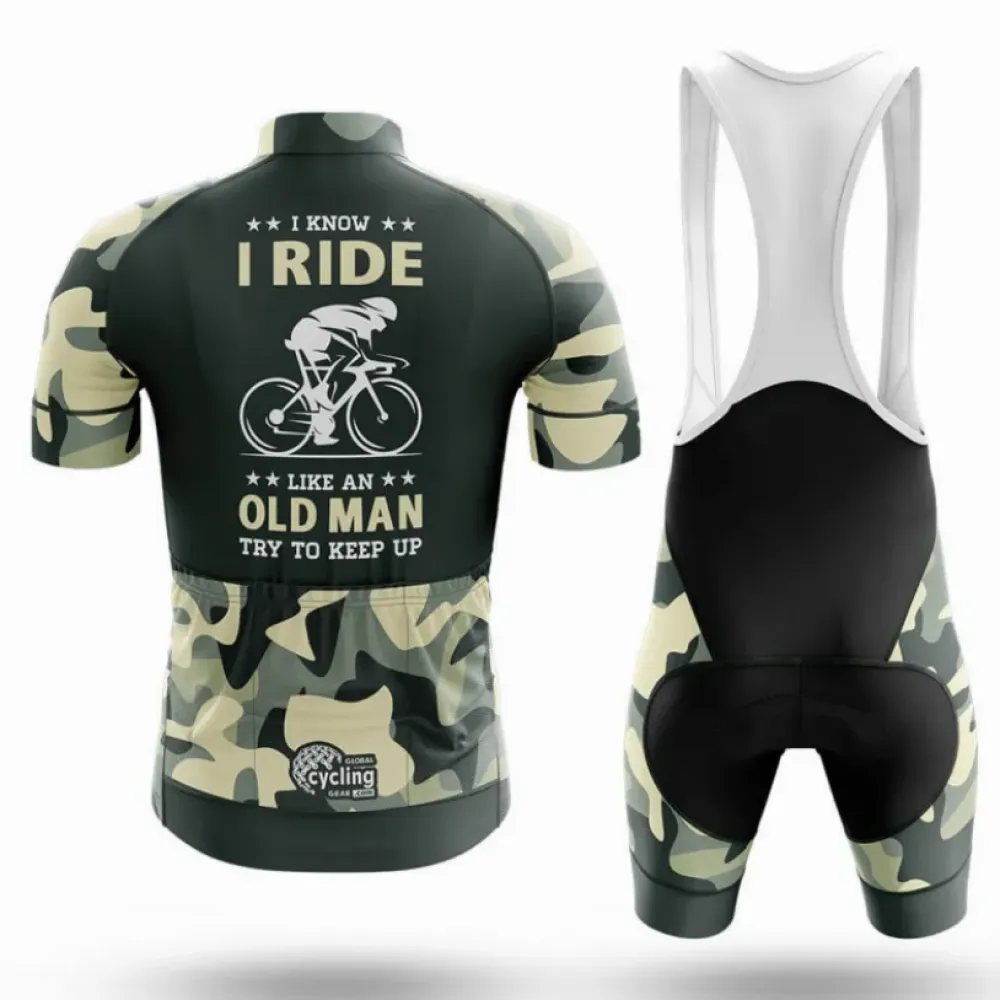 Cycling Kit Old Man Camo/Black/Green