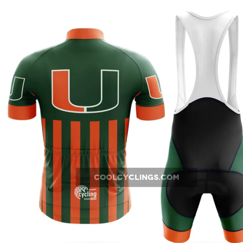 Hurricanes USA Cycling Kit Full Set Green/Orange/Black
