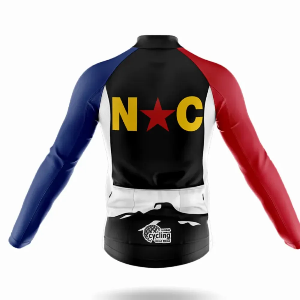 North Carolina Symbol Cycling Kit Full Set Black/Red/Blue