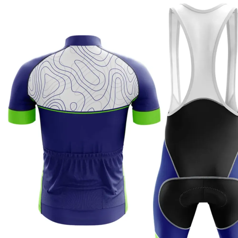 Fat Crying Cycling Kit Motivational Blue/Green/White