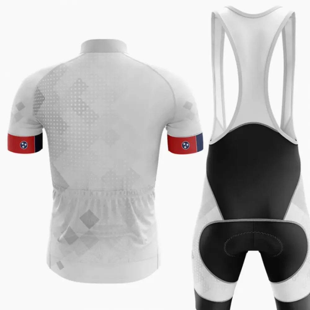 Tennessee Cycling Kit Jersey   Bibs Ver.2 White/Red/Black