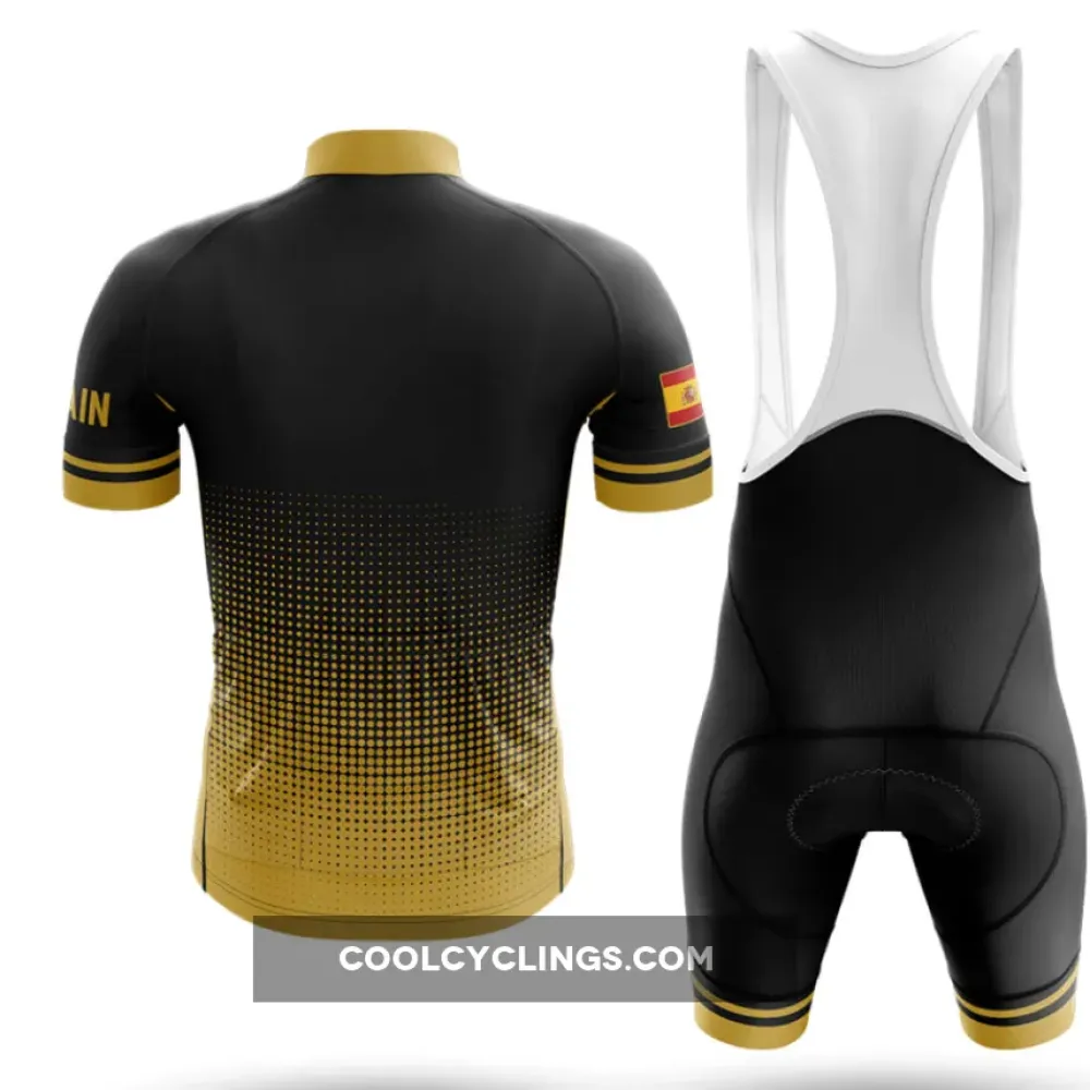 Spain V20 Cycling Bibs Spanish Flag Black/Gold/Red