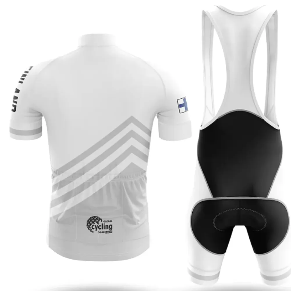 Finland S5 Cycling Kit Full Set White/Black/Grey
