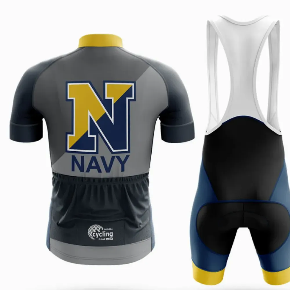 Pro Cycling Bibs Navy/Yellow/White