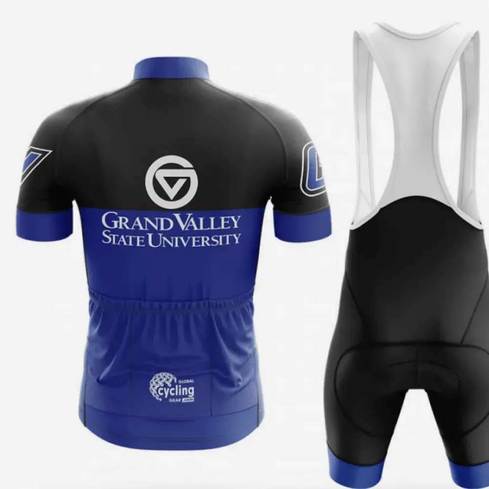 Grand Valley State University Long Sleeve Cycling Jersey Blue/Black/White