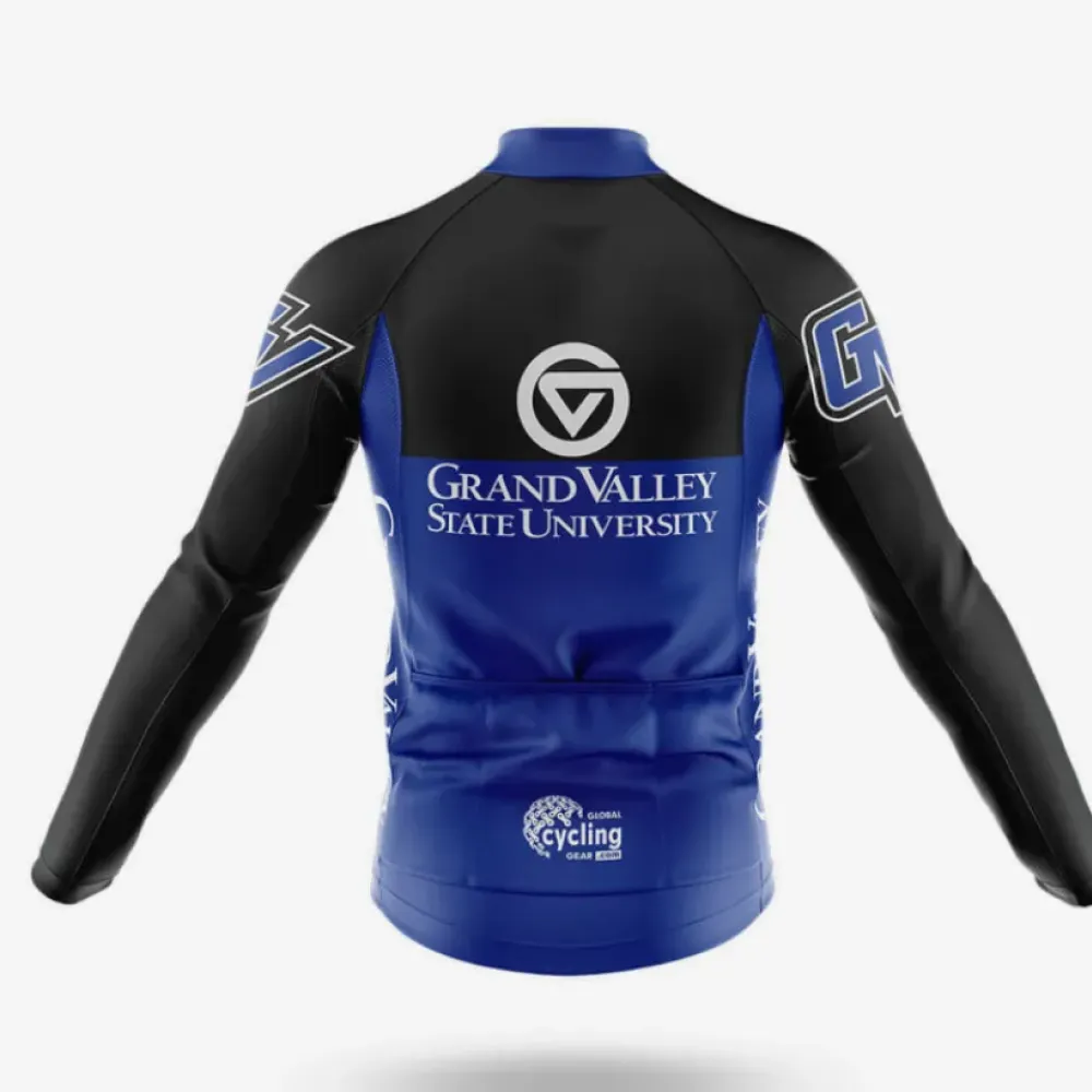 Grand Valley State University Long Sleeve Cycling Jersey Blue/Black/White