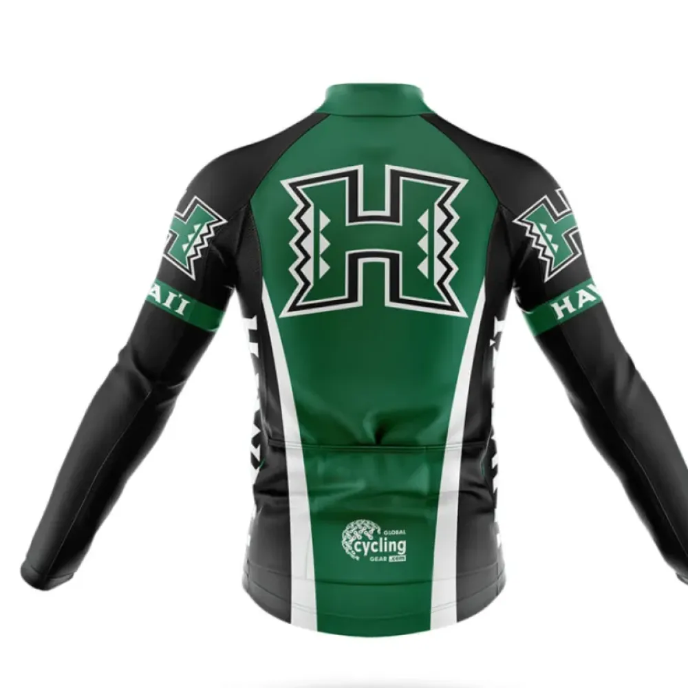 University of Hawaiʻi Mānoa Cycling Kit Full Set Hawaiian Green/Black/White