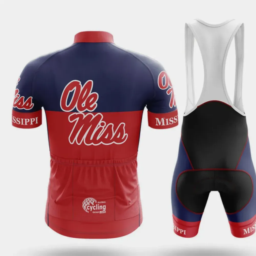 University of Mississippi Cycling Jersey Ole Miss Navy/Red/White