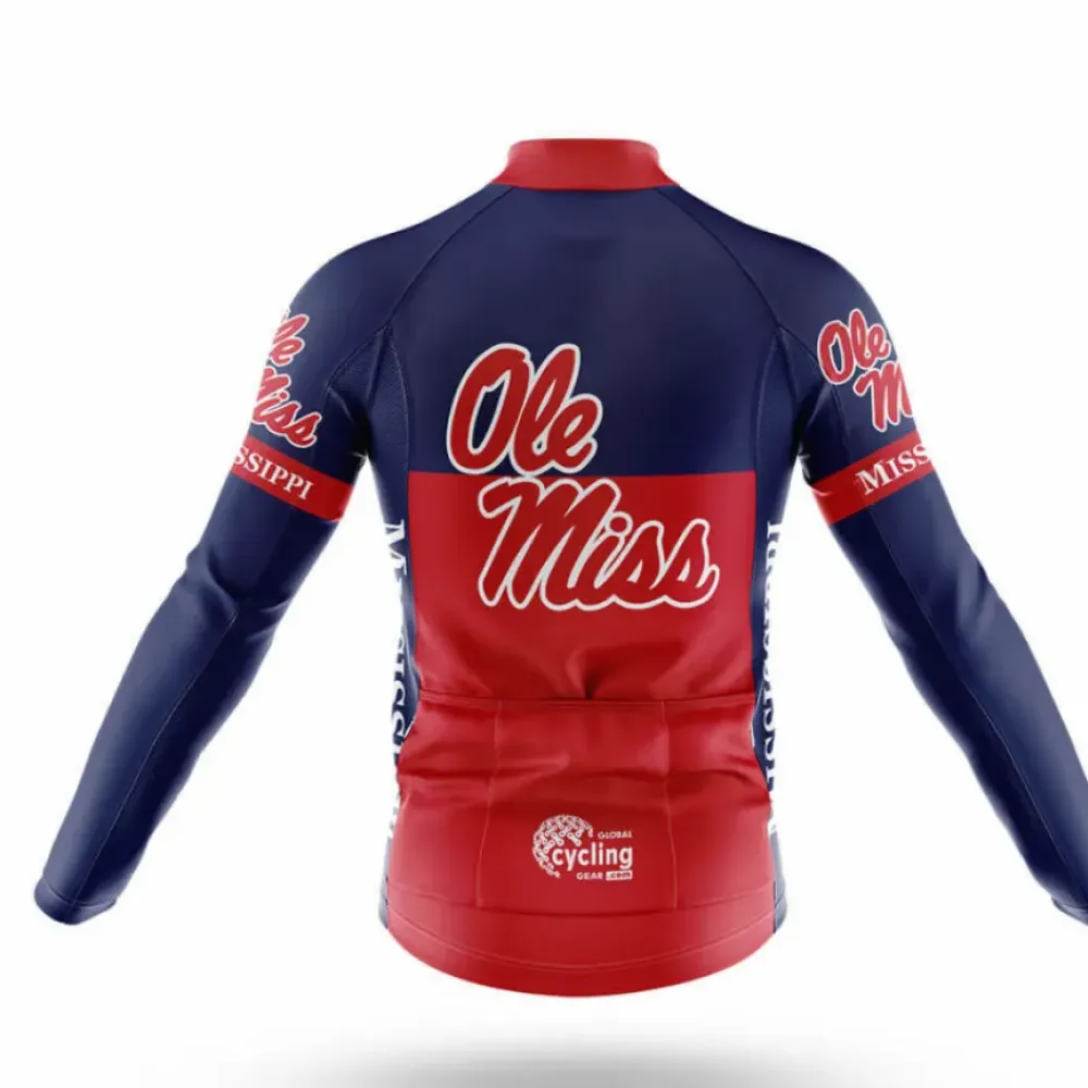 University of Mississippi Cycling Jersey Ole Miss Navy/Red/White