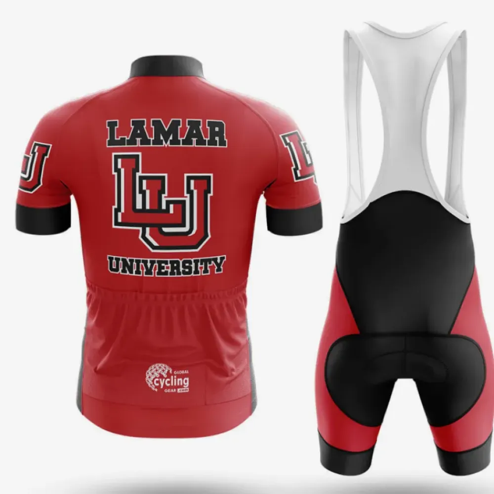 Lamar Cycling Bibs Breathable Black/Red/White