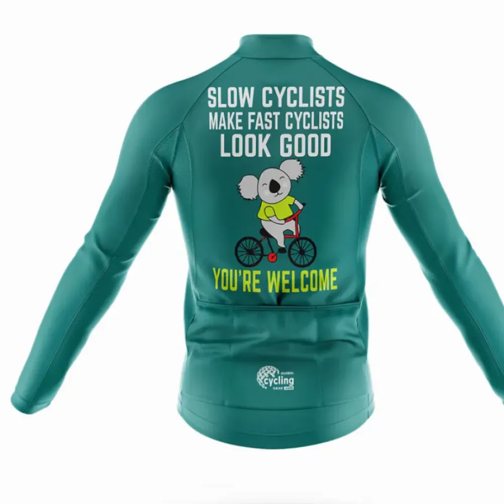 Slow Cyclist Bibs Comfortable Teal/Black/Yellow