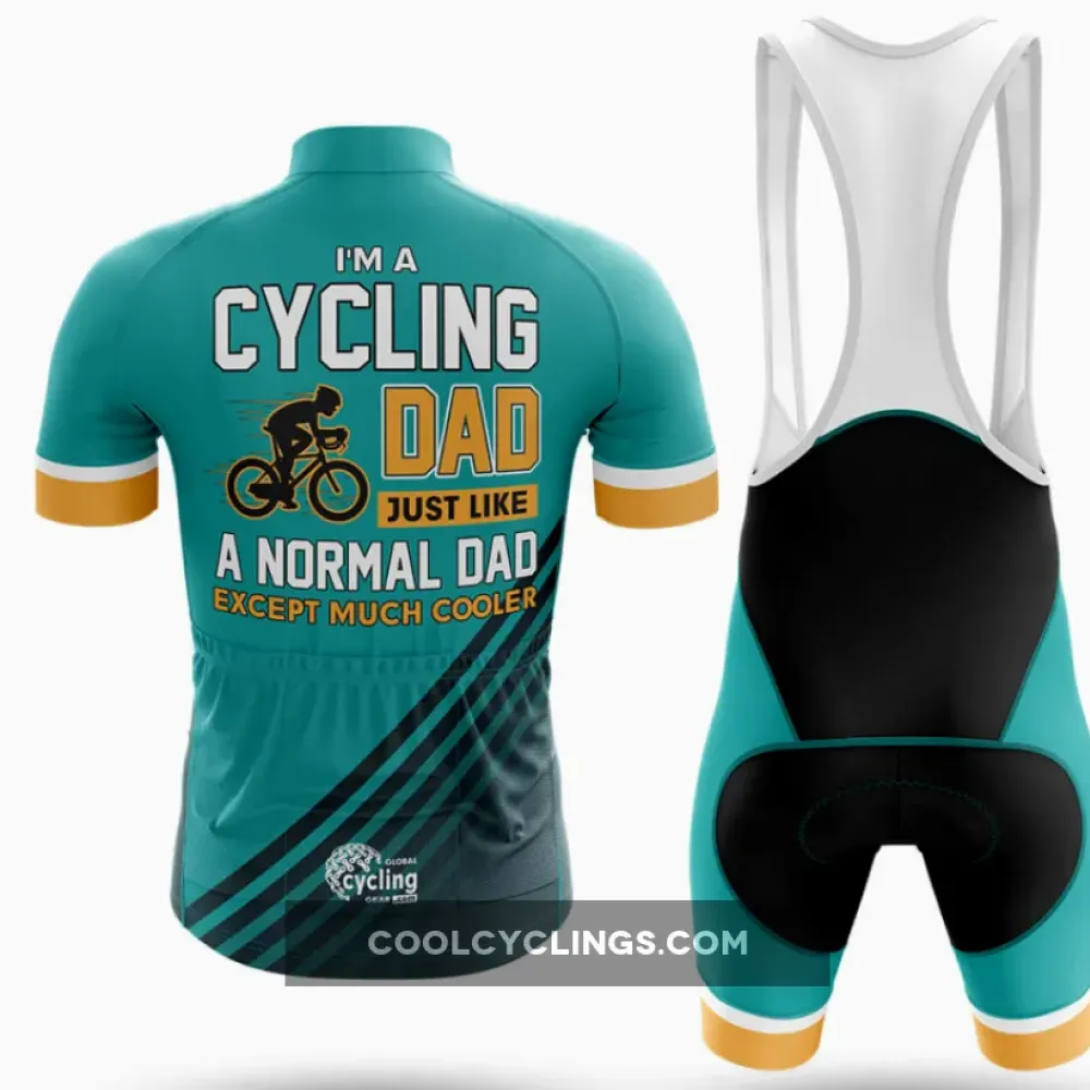 Cycling Dad Cooler Teal/Yellow/Black
