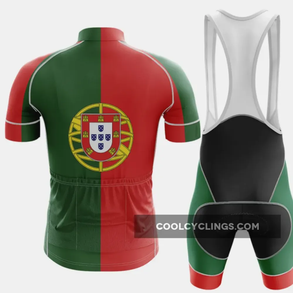Portugal Men's Cycling Kit / Jersey   Bibs National Flag Green/Red/Black