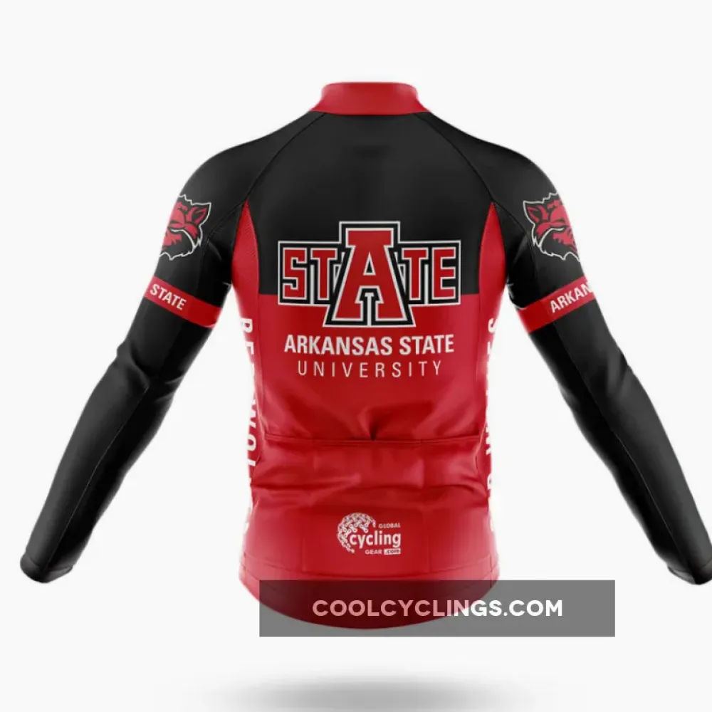 Arkansas State University Cycling Kit Full Set Ver.2 Wildcat Red/Black/White