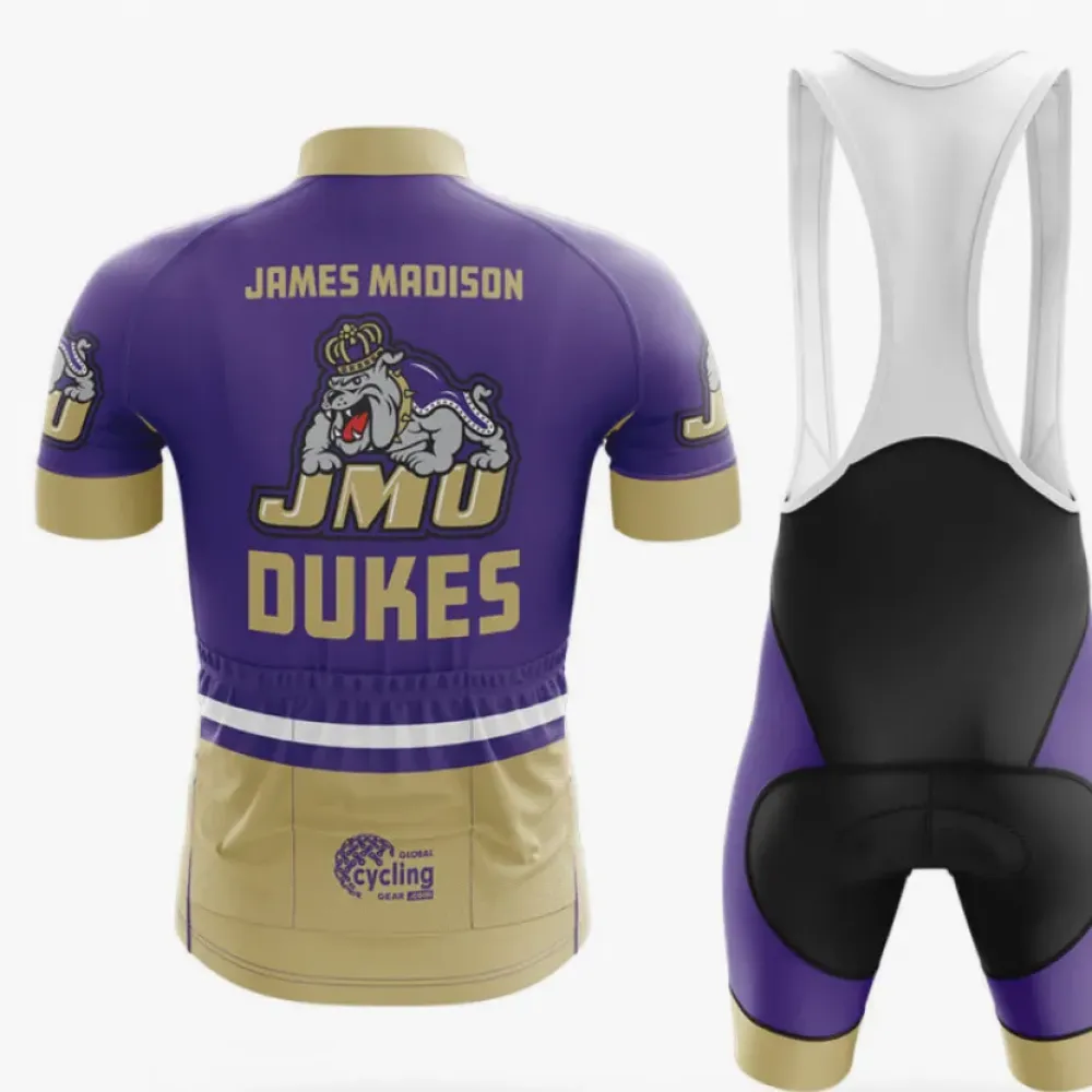 James Madison Cycling Bibs Purple/Gold/Black