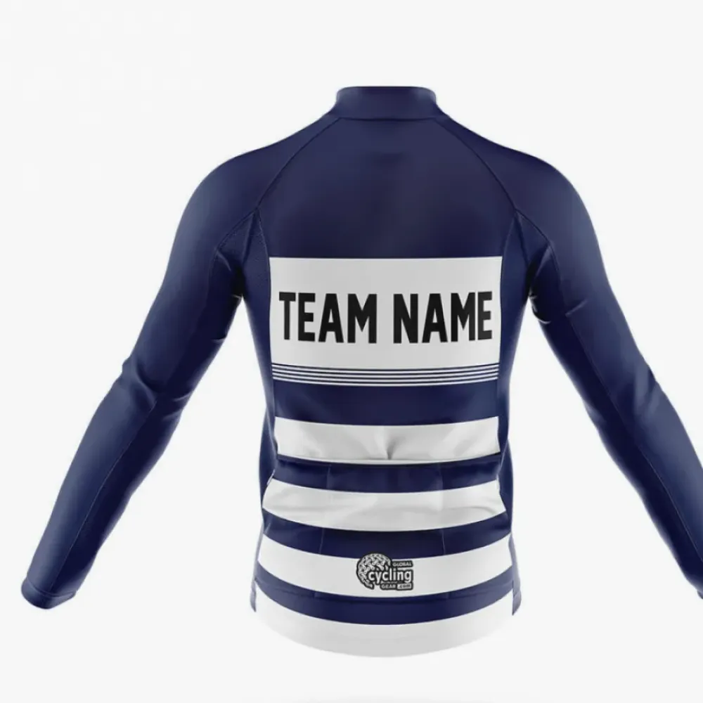 Cycling Kit S13 Custom Team Name Navy/White/Blue
