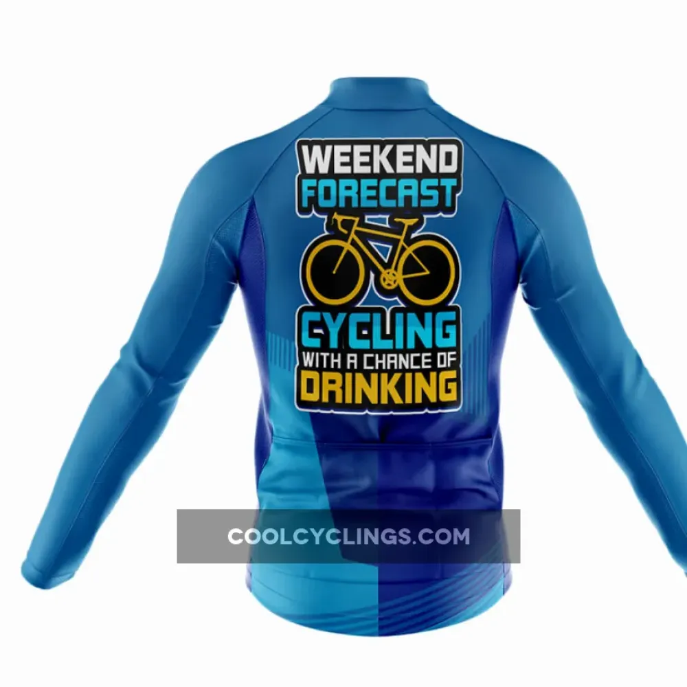 Cycling Weekend Forecast Cycling Jersey Blue/Yellow/Gray