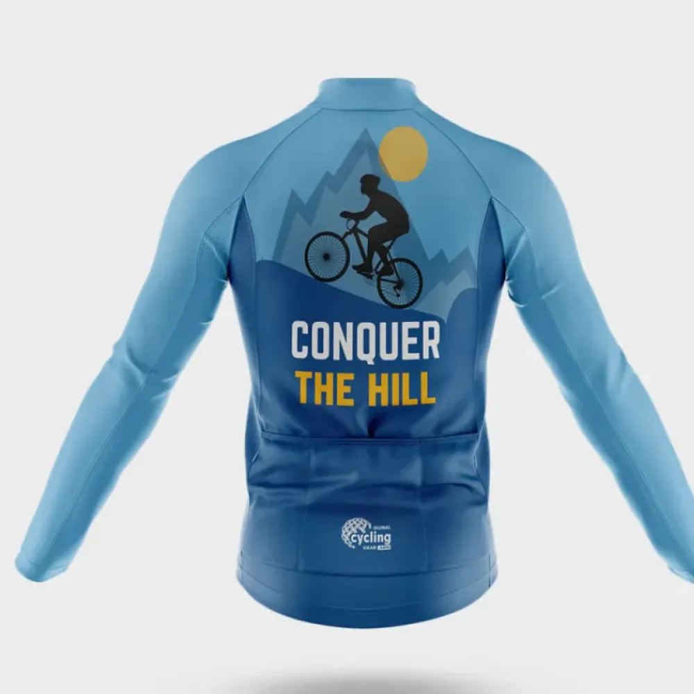 Cycling Kit Conquer The Hill Blue/Black/Yellow