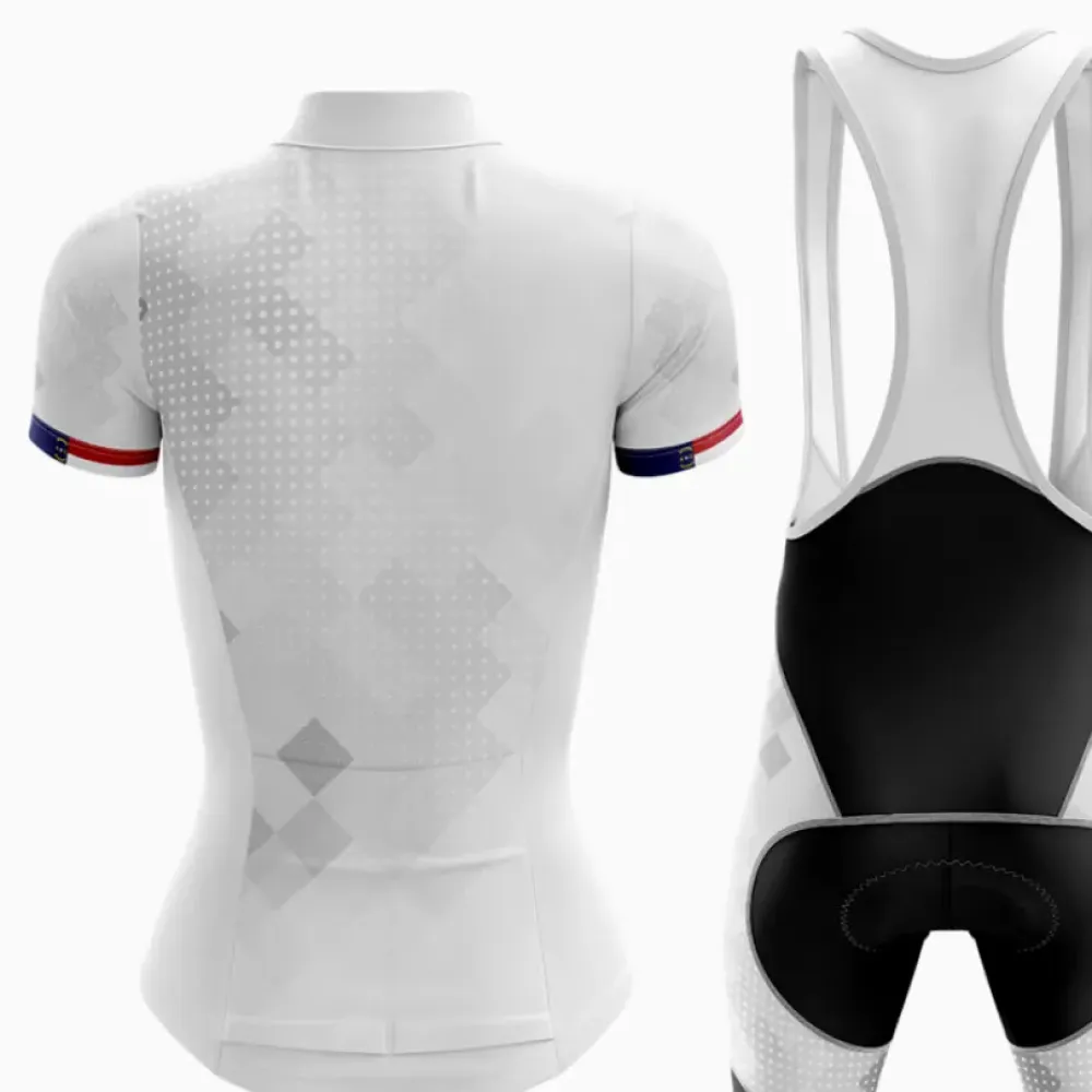 North Carolina Women Cycling Kit White/Black/Grey