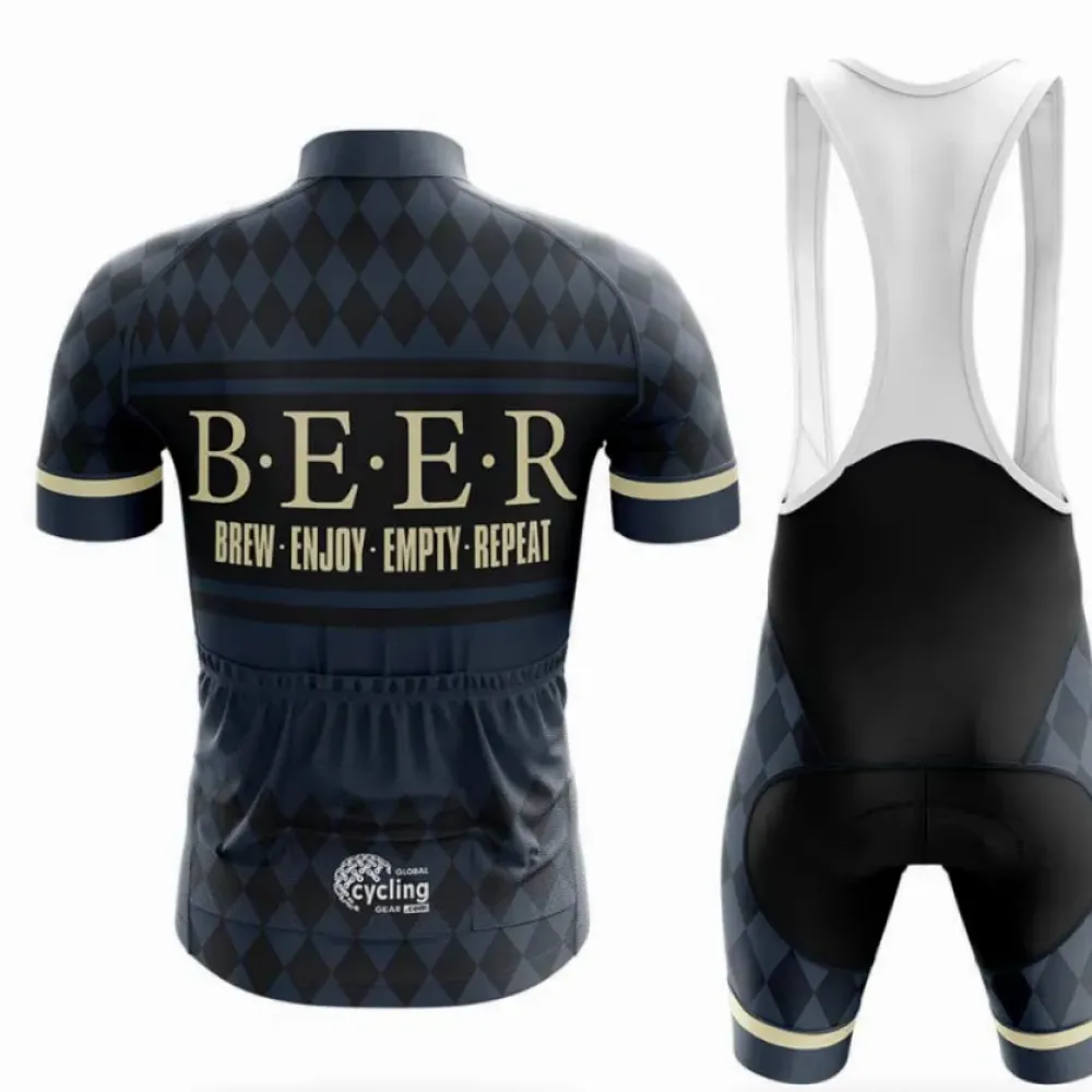 Beer Explanation Cycling Jersey Navy/Gold/Black