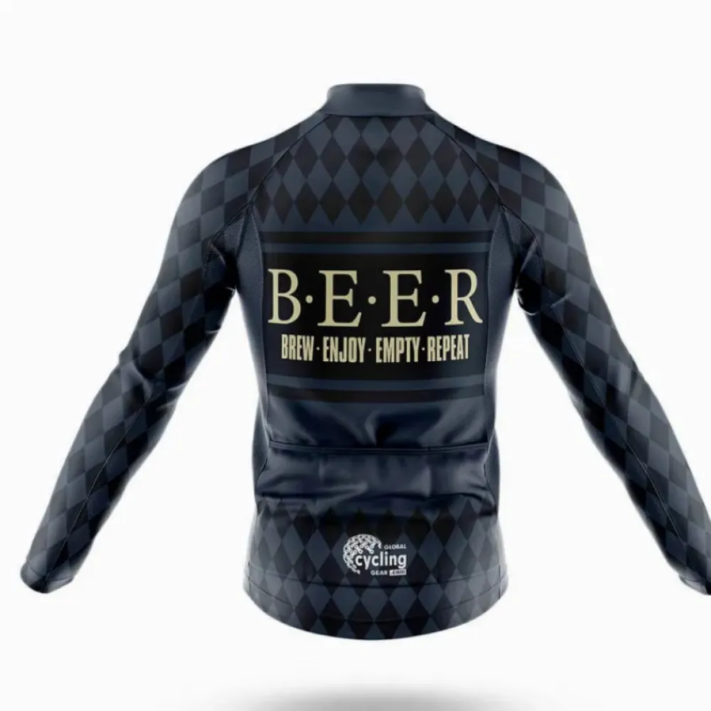 Beer Explanation Cycling Jersey Navy/Gold/Black