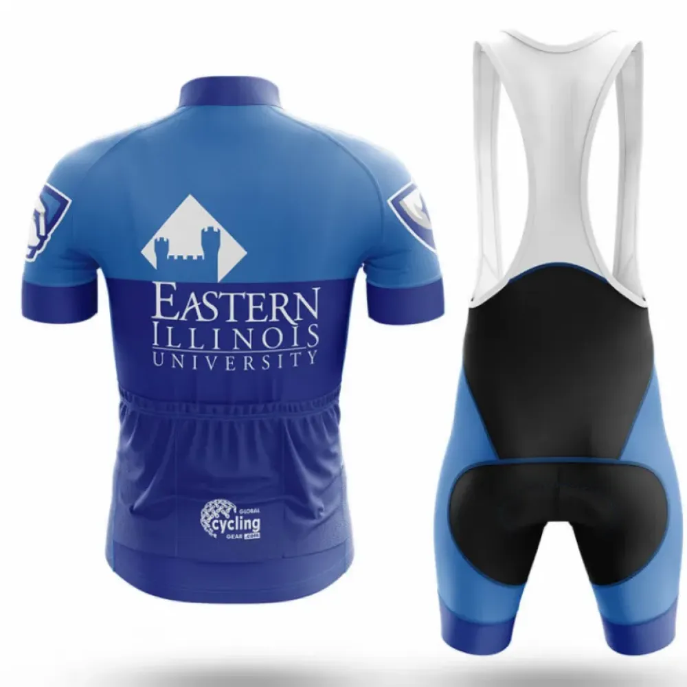 Eastern Illinois University Cycling Bibs Ver.2 Comfortable Blue/Black/White
