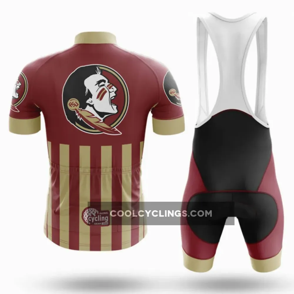 Florida State University Cycling Bibs Comfortable Black/Gold/Red