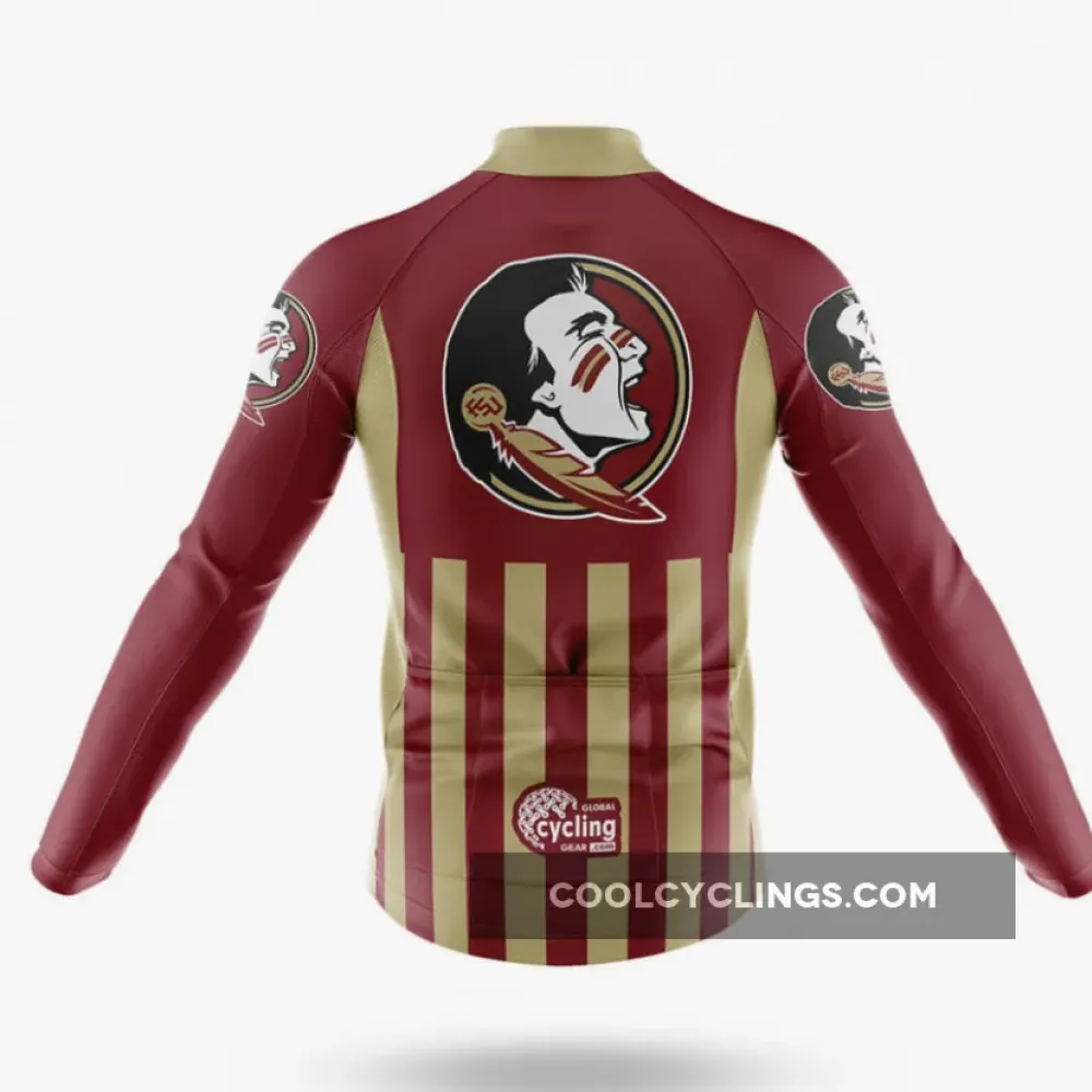 Florida State University Cycling Bibs Comfortable Black/Gold/Red
