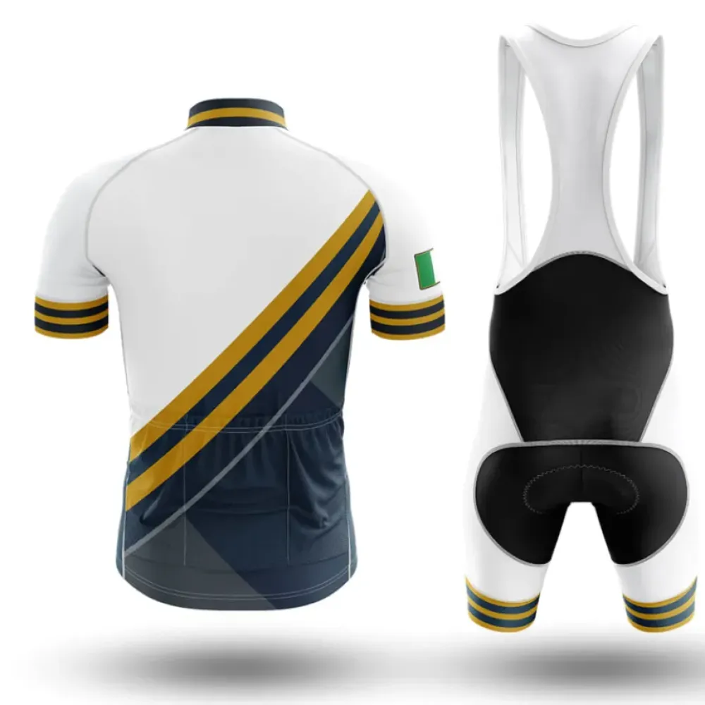 Italy V15 Cycling Bibs White/Black/Green
