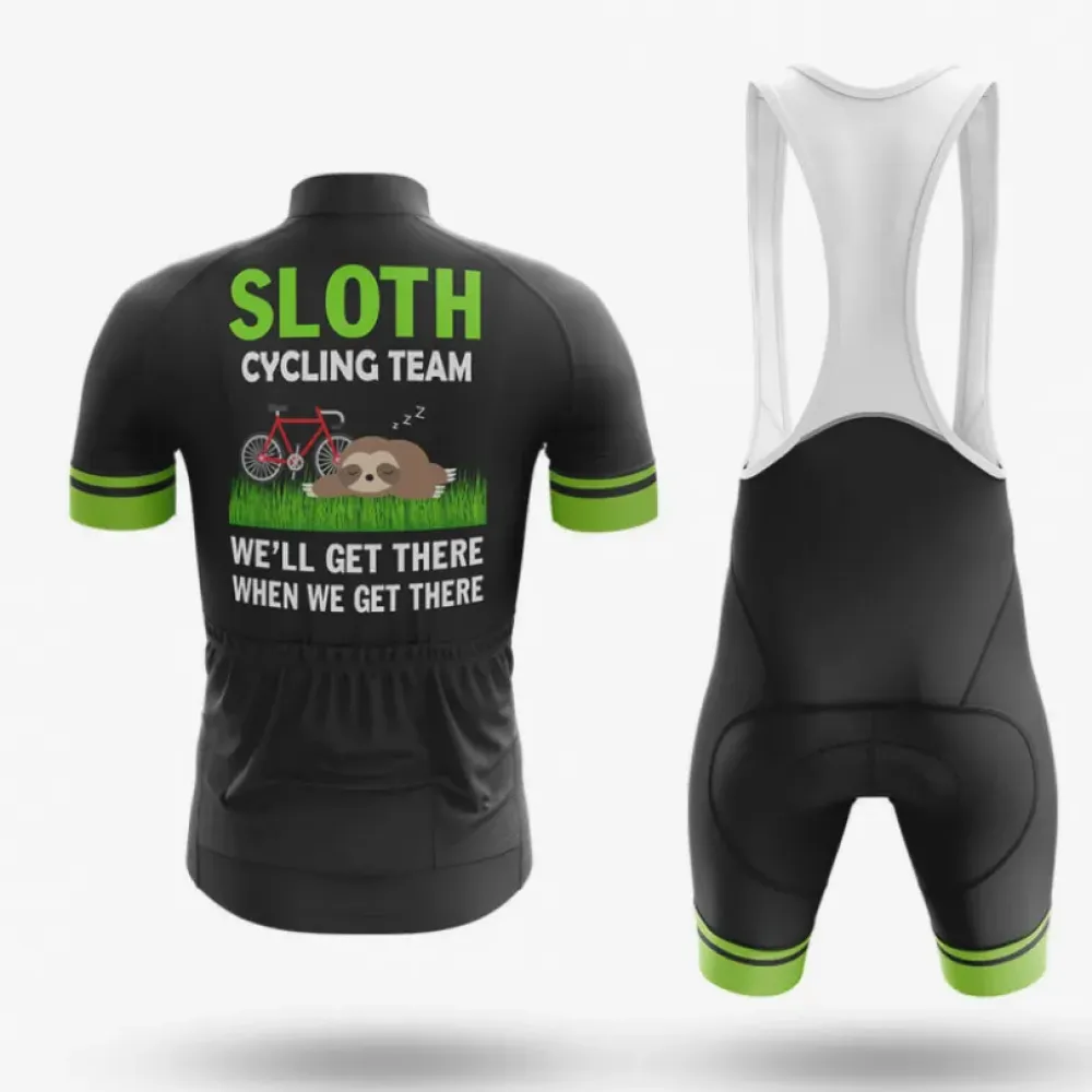 Sloth Cycling Team Relaxed Black/Green/White