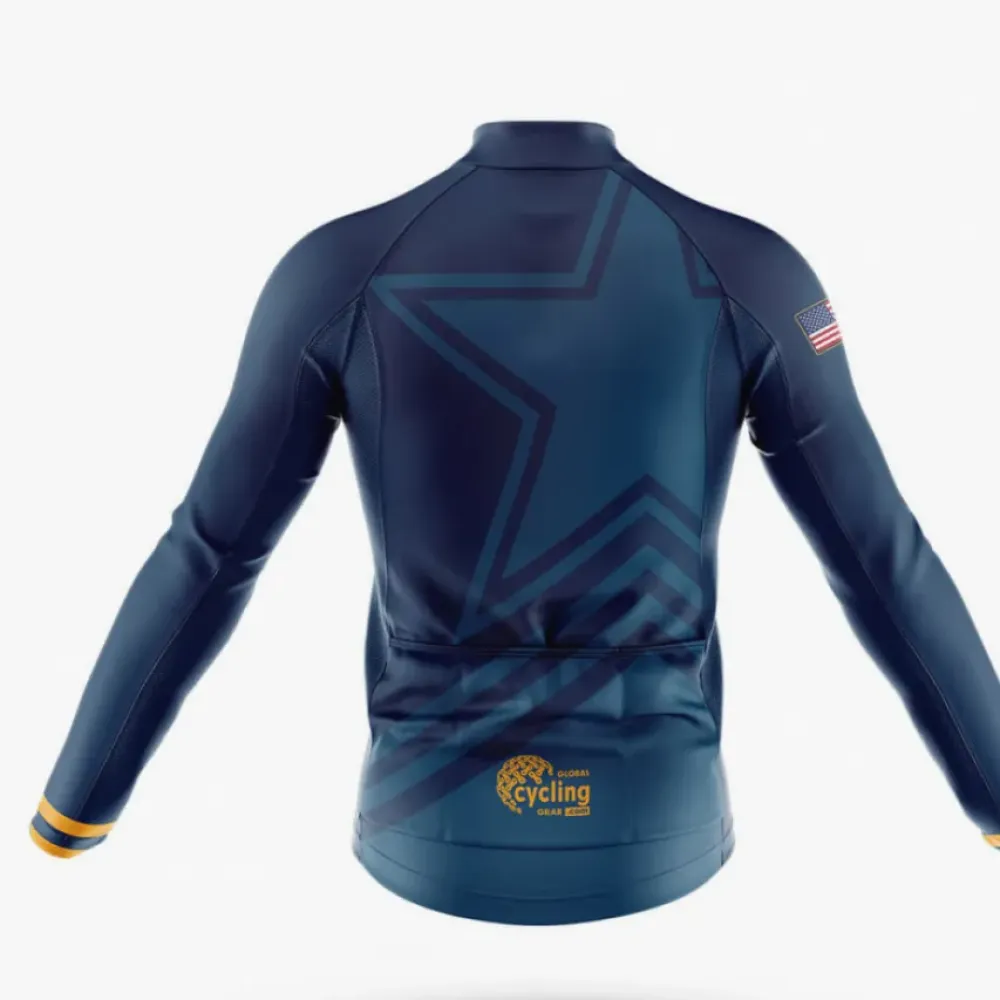USA S5 Navy/Orange/Grey Cycling Jersey