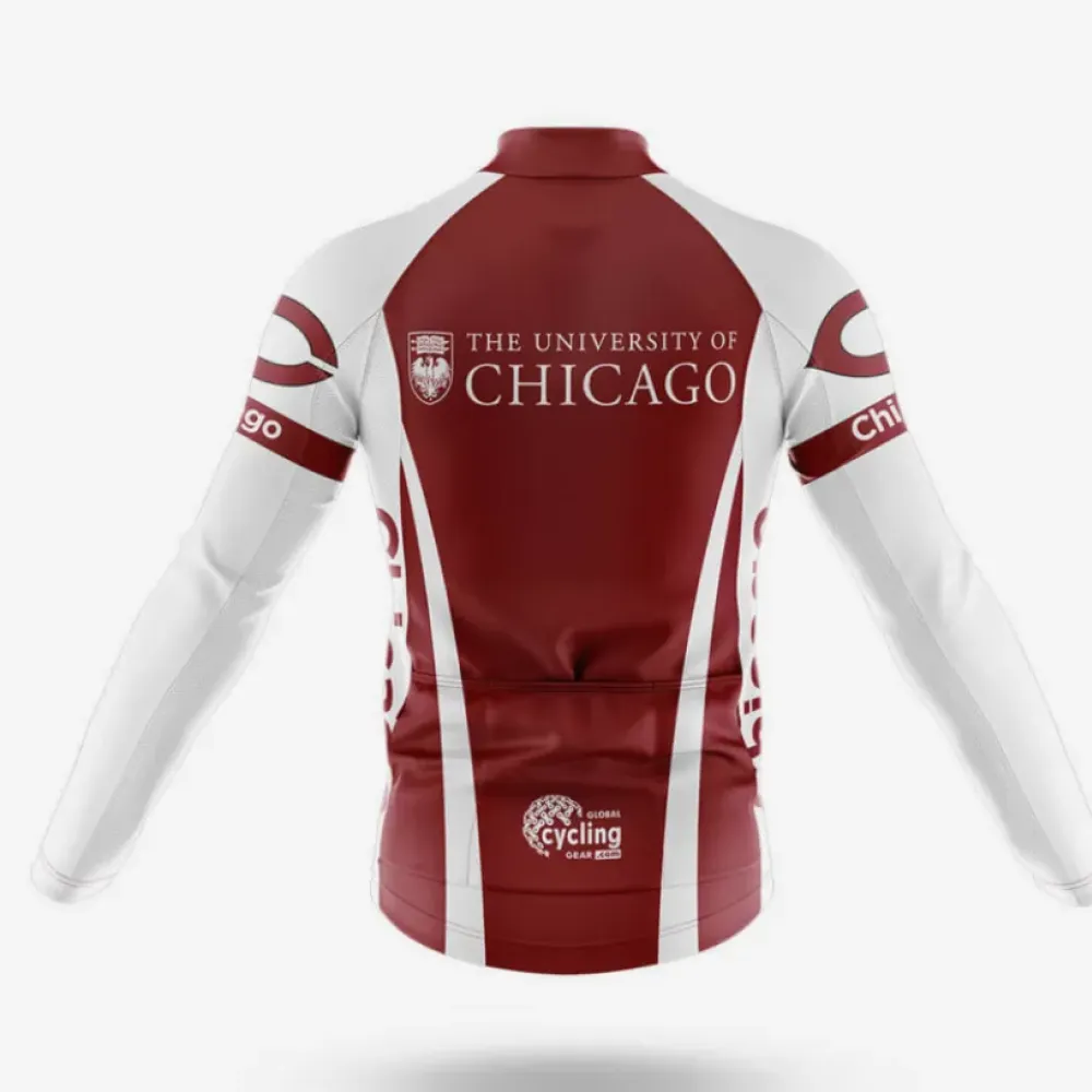 Chicago Cycling Kit Full Set Maroon/White/Black