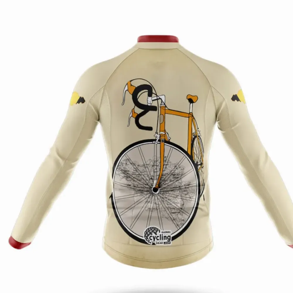 Belgium Riding Club Vintage Bicycle Cream/Red/Yellow