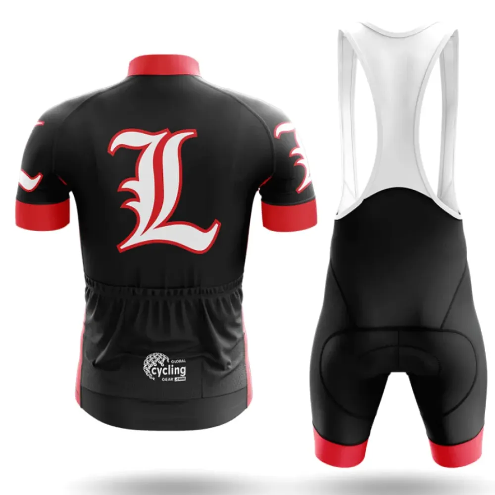 Louisville Long Sleeve Cycling Jersey Red/Black/White