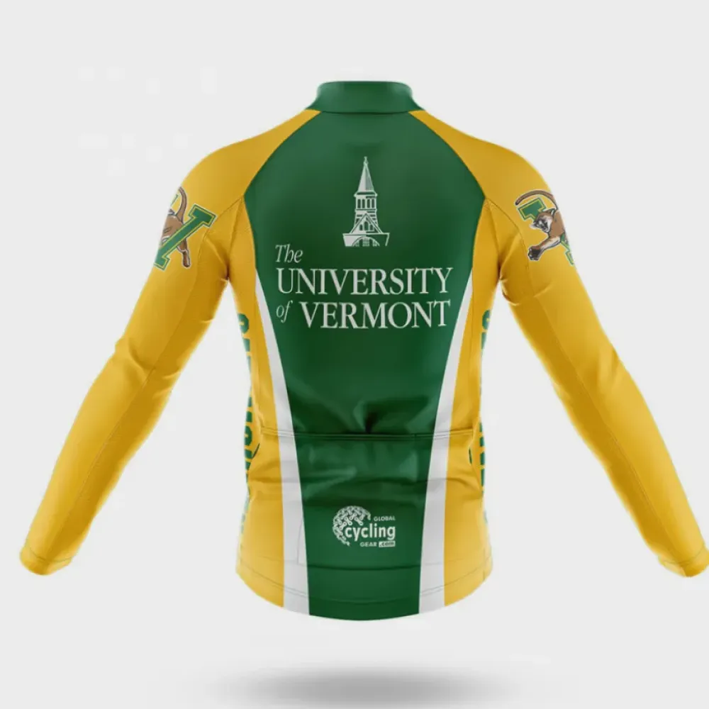 University of Vermont Cycling Jersey Green/Yellow/White