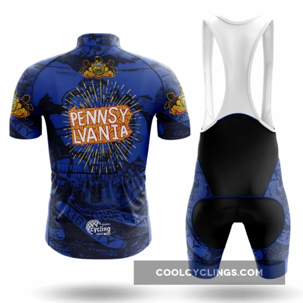 Pennsylvania USA Cycling Jersey Blue/Yellow/Red