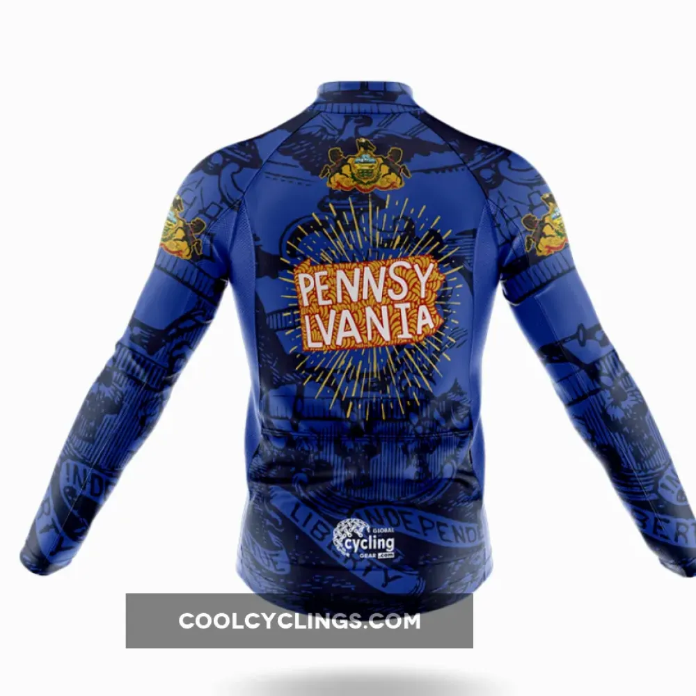 Pennsylvania USA Cycling Jersey Blue/Yellow/Red