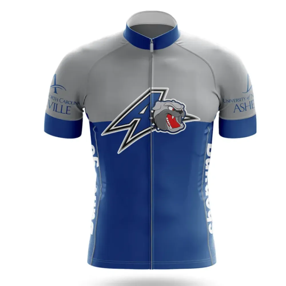 University of North Carolina Asheville Cycling Jersey Blue/Grey/White