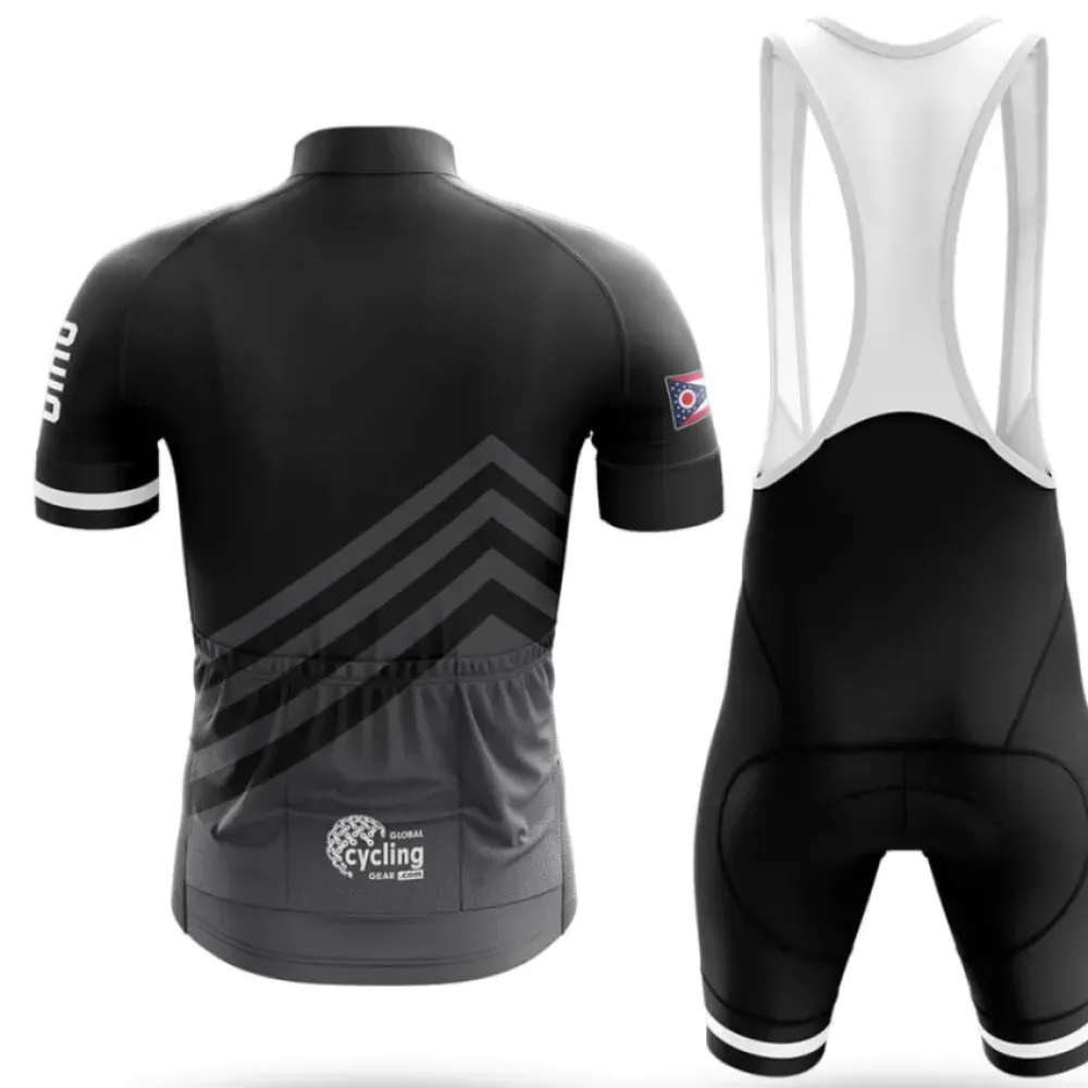 Ohio S4 Black/White/Grey Cycling Kit
