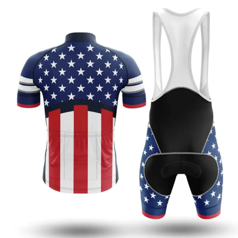 Captain America Cycling Jersey Blue/Red/White