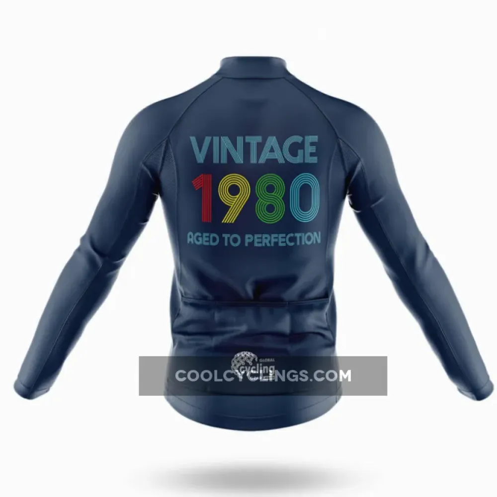 Vintage 1980 Aged to Perfection Navy/Grey/Red
