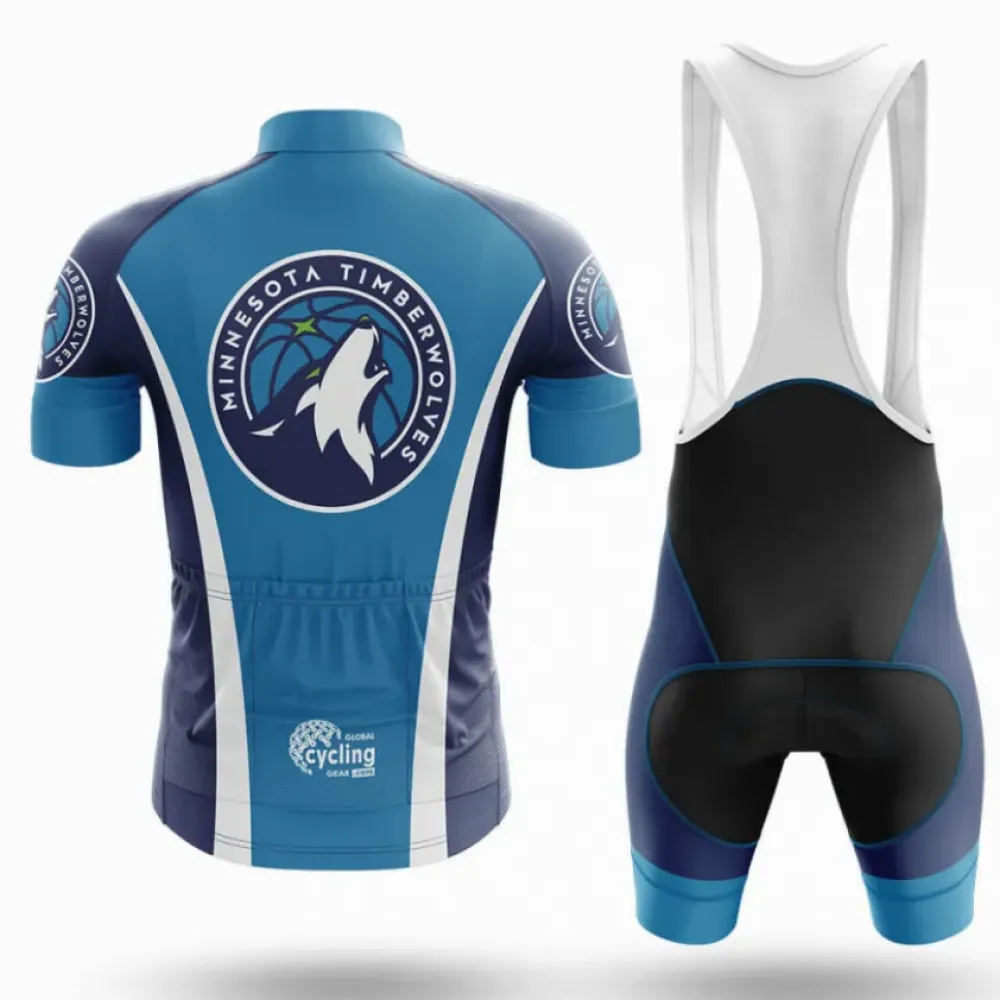 Minnesota Timberwolves Cycling Kit Full Set Blue/White/Navy