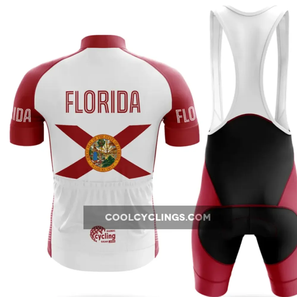 Florida S5 Long Sleeve Cycling Jersey Red/White/Green