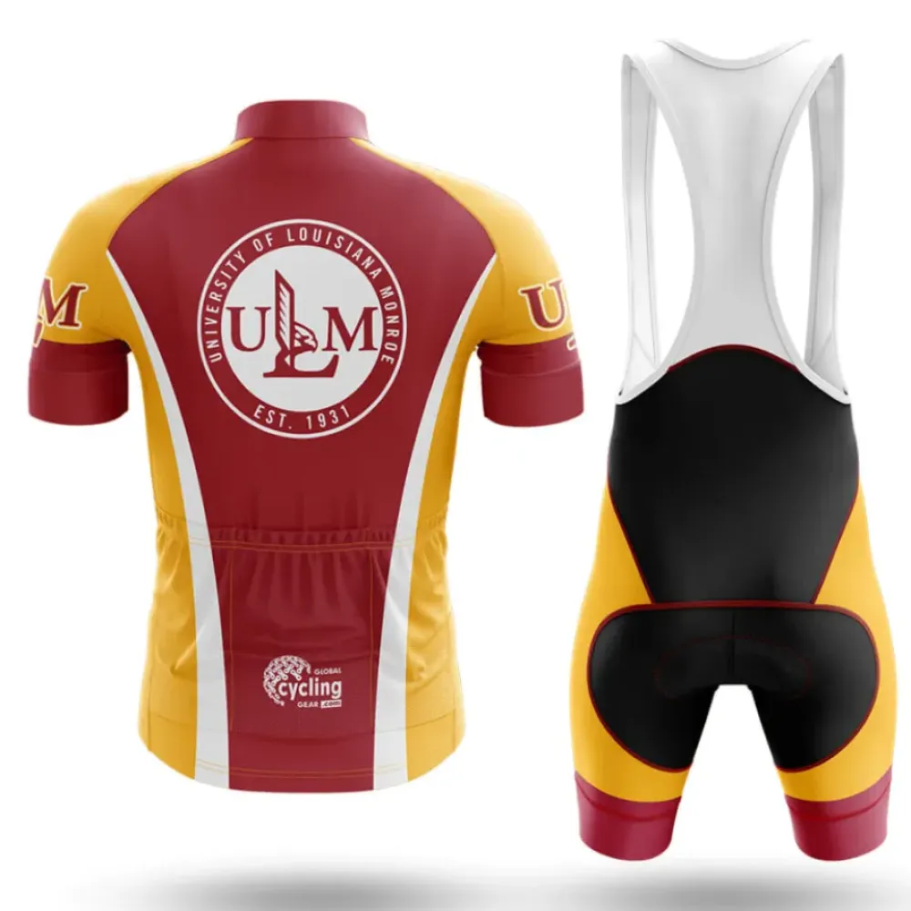University of Louisiana Monroe Cycling Jersey Yellow/Red/Grey