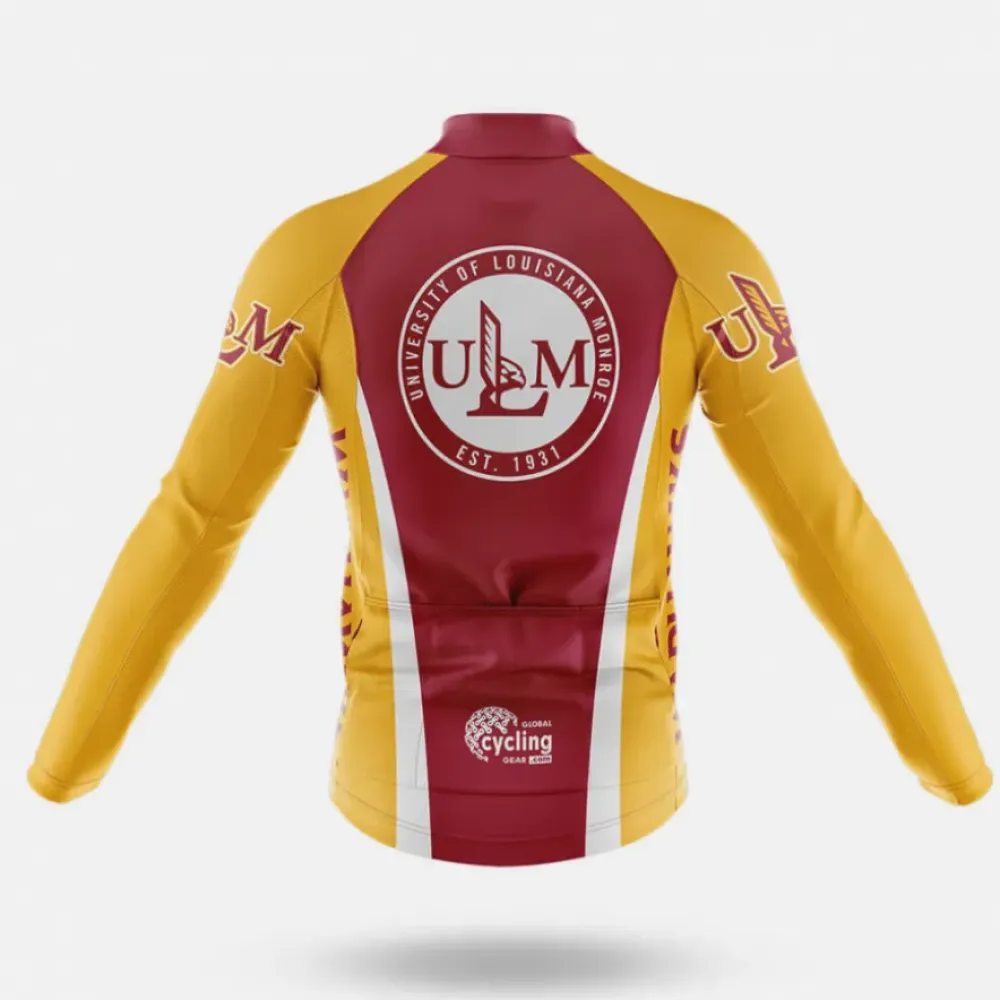 University of Louisiana Monroe Cycling Jersey Yellow/Red/Grey