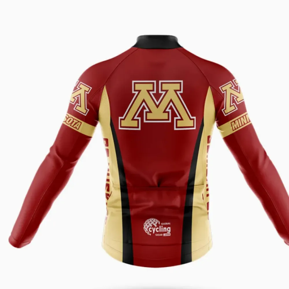 Minnesota Cycling Bibs Comfortable Black/Gold/Red