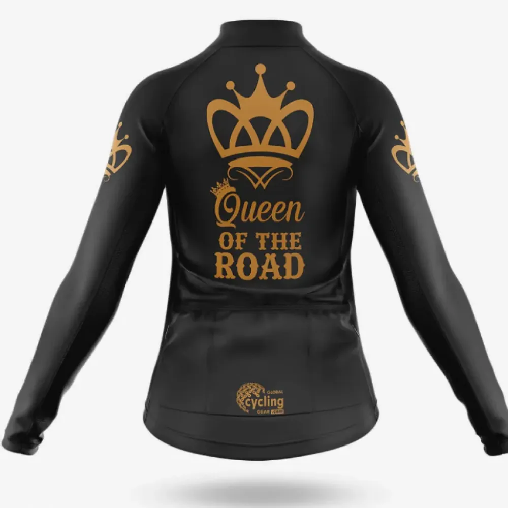 Queen Of The Road Cycling Jersey Black/Gold/Silver