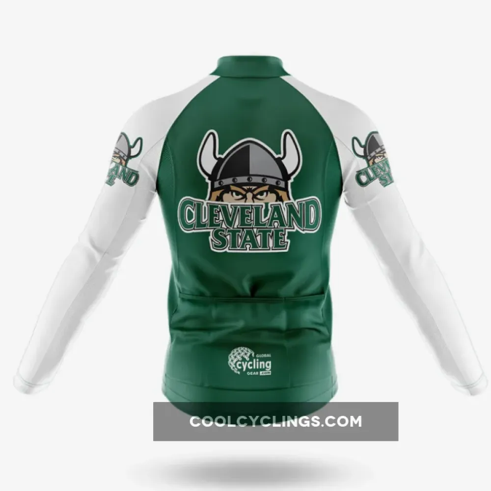 Cleveland State Vikings Cycling Bibs White/Green/Black
